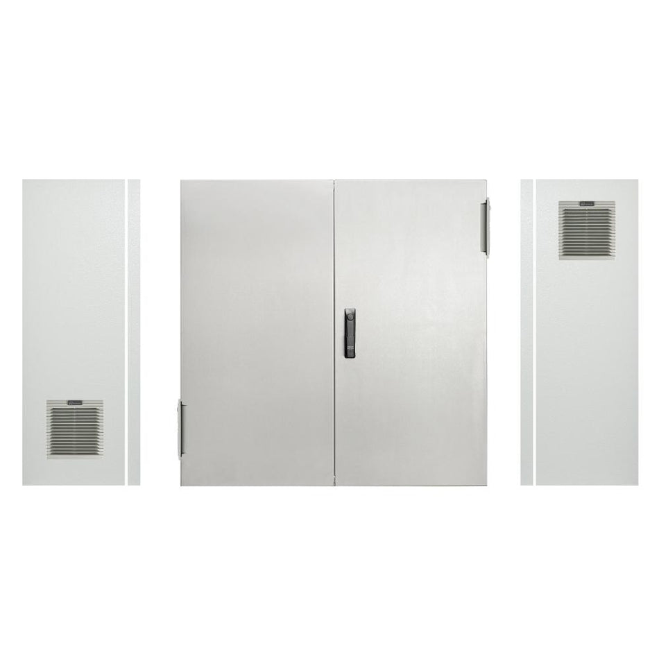 316 Stainless Steel Electrical Enclosure with Vents 1000H x 1000W x 400D IP54 — TRO Assemblies