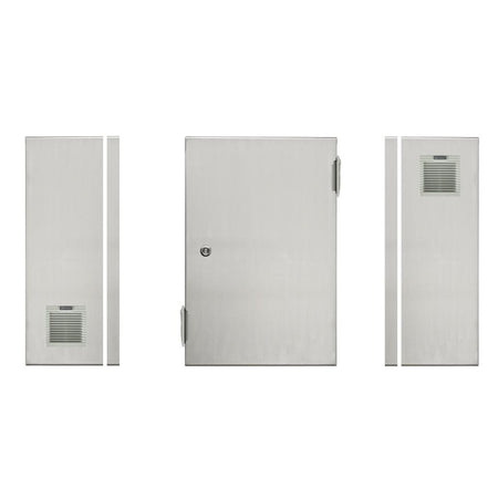 316 Stainless Steel Electrical Enclosure with Vents 400H x 300W x 150D IP54 — TRO Assemblies