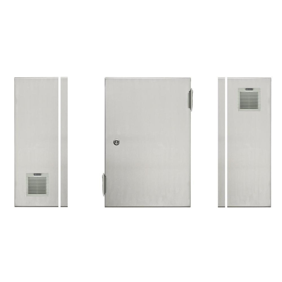 316 Stainless Steel Electrical Enclosure with Vents 400H x 300W x 150D IP54 — TRO Assemblies