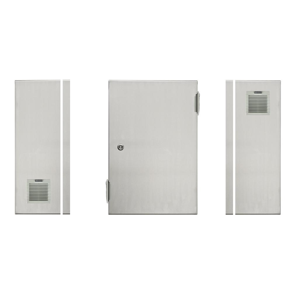 316 Stainless Steel Electrical Enclosure with Vents 400H x 300W x 200D IP54 — TRO Assemblies
