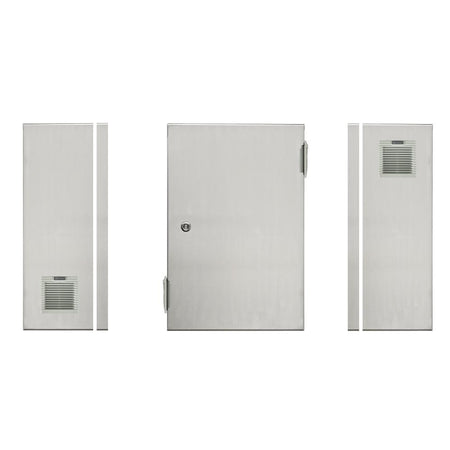 316 Stainless Steel Electrical Enclosure with Vents 400H x 300W x 200D IP54 — TRO Assemblies