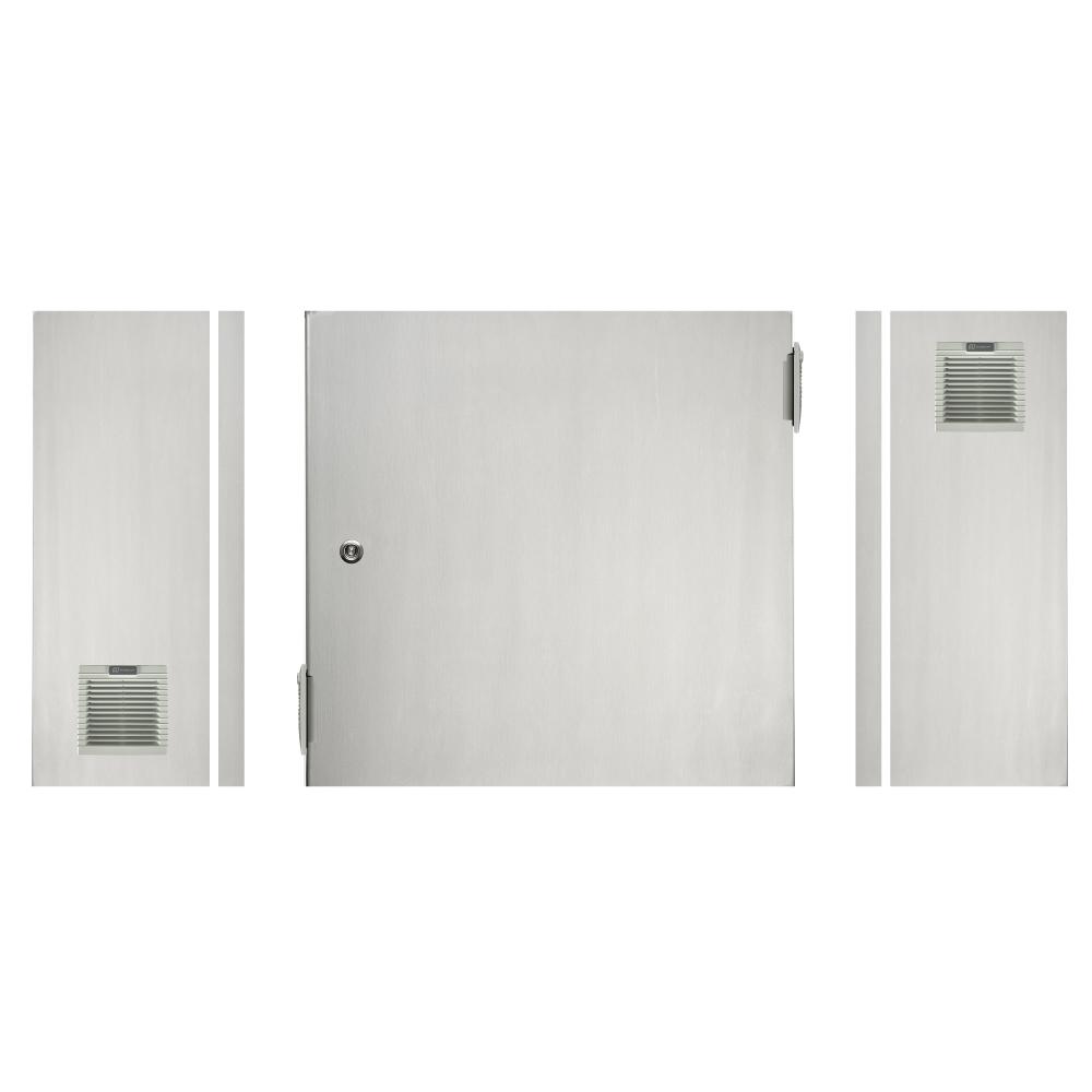316 Stainless Steel Electrical Enclosure with Vents 400H x 400W x 200D IP54 — TRO Assemblies