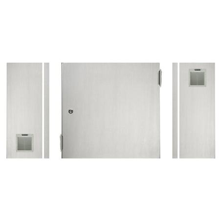 316 Stainless Steel Electrical Enclosure with Vents 400H x 400W x 200D IP54 — TRO Assemblies