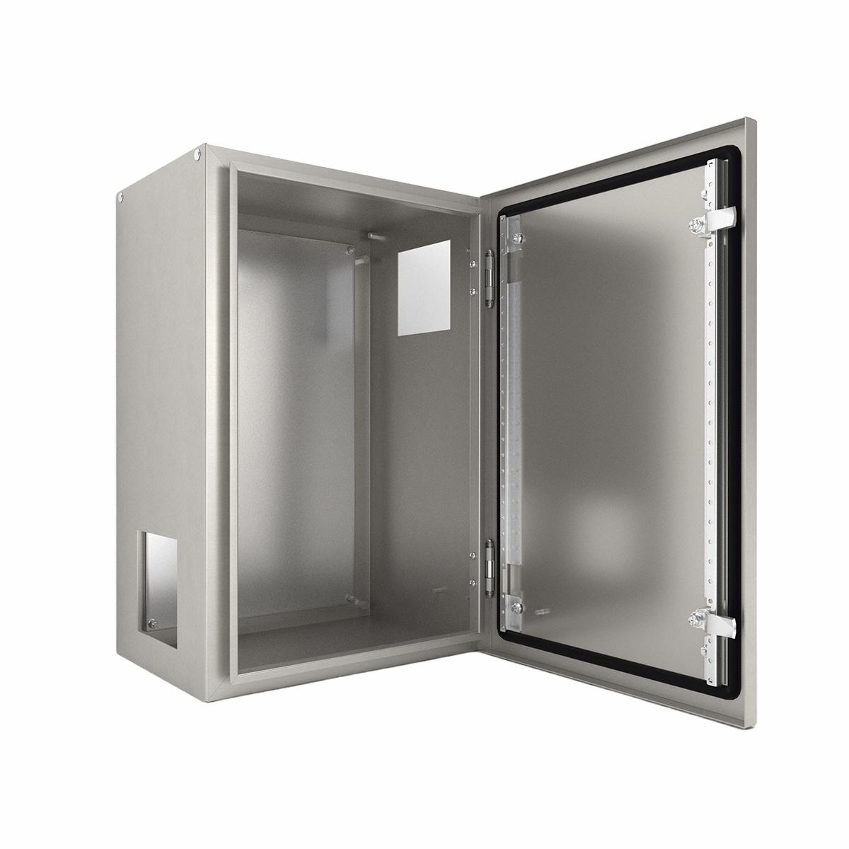316 Stainless Steel Electrical Enclosure 400H x 400W x 200D IP66 — IP Enclosures