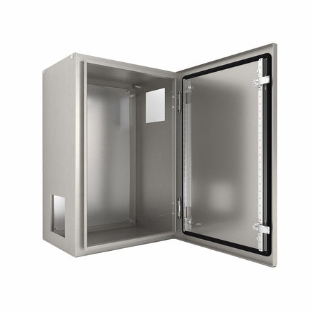 316 Stainless Steel Electrical Enclosure 400H x 400W x 200D IP66 — IP Enclosures
