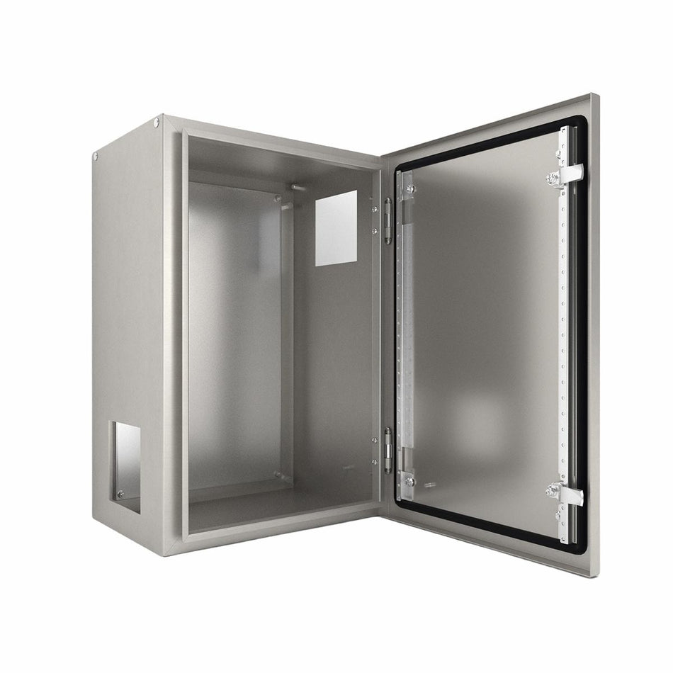 316 Stainless Steel Electrical Enclosure 400H x 400W x 200D IP66 — IP Enclosures