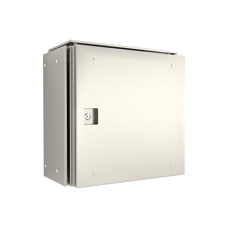 316 Stainless Steel Electrical Enclosure 500H x 500W x 250D IP66, with Sunshields — IP Enclosures