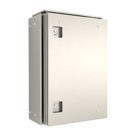 316 Stainless Steel Electrical Enclosure 600H x 400W x 200D IP66, with Sunshields — IP Enclosures