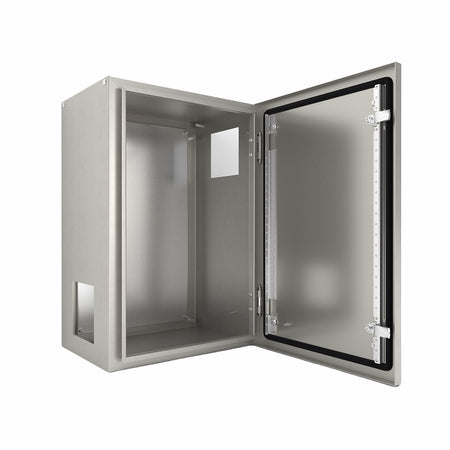 316 Stainless Steel Electrical Enclosure 600H x 400W x 300D IP66 — IP Enclosures