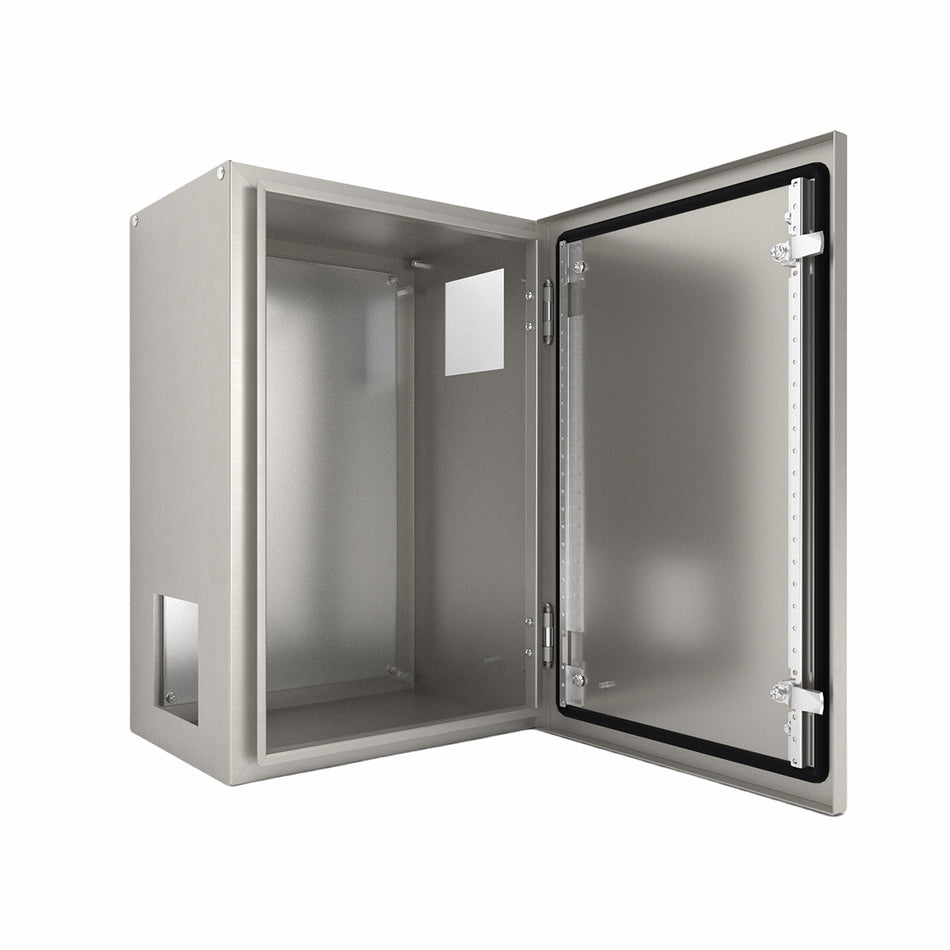 316 Stainless Steel Electrical Enclosure 600H x 400W x 300D IP66 — IP Enclosures