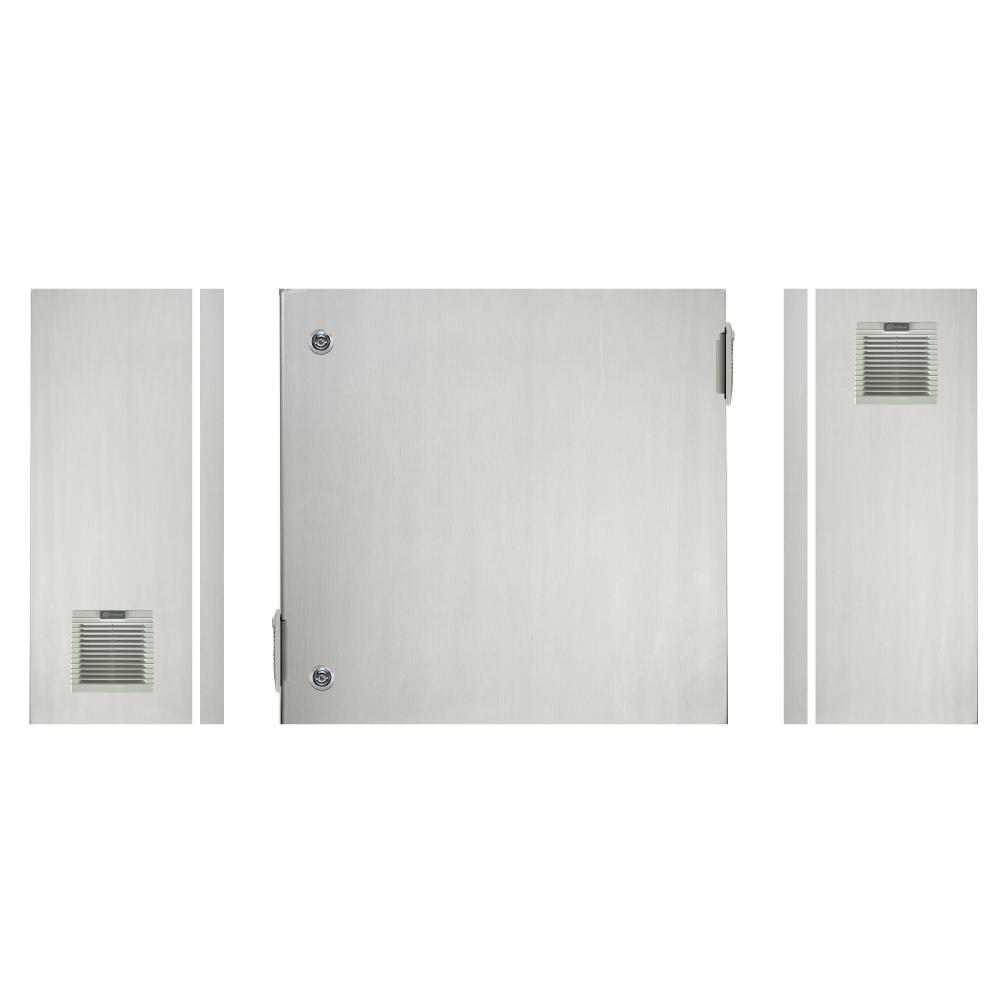 316 Stainless Steel Electrical Enclosure with Vents 600H x 600W x 300D IP54 — TRO Assemblies