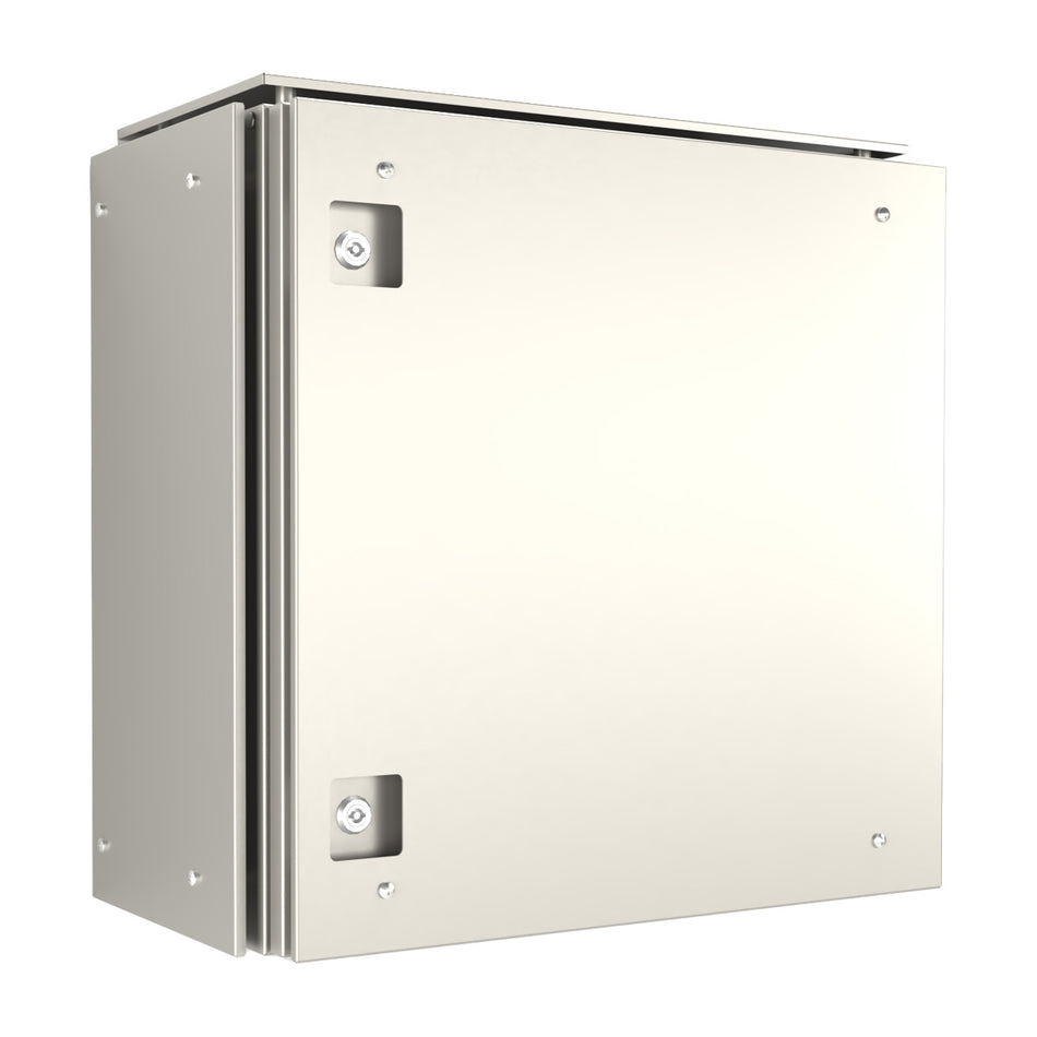 316 Stainless Steel Electrical Enclosure 600H x 600W x 300D IP66, with Sunshields — IP Enclosures