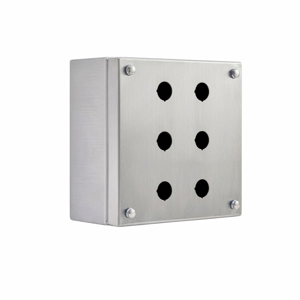 Pushbutton Enclosure 316 Stainless Steel, 3 x 2 Holes — IP Enclosures