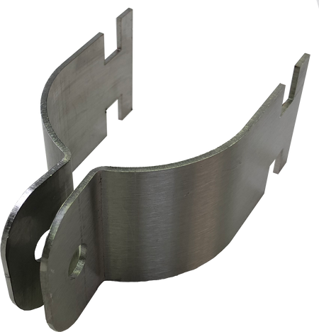 316 Stainless Steel Pole Mount Bracket Clamp to suit 60mm OD Pole — IP Enclosures