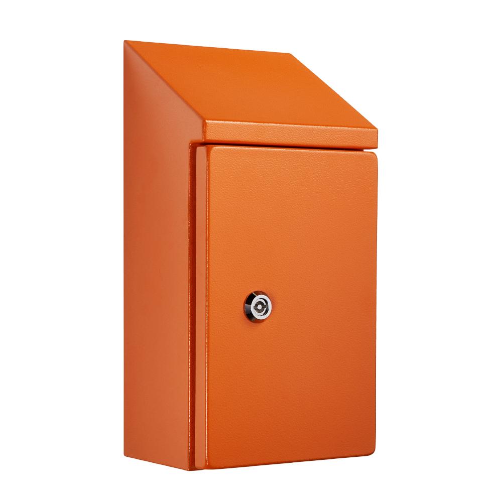 Sloping Roof Electrical Enclosure 300H x 200W x 150D IP66 Orange — IP Enclosures