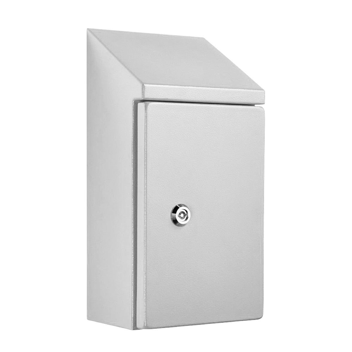 Sloping Roof Electrical Enclosure 500H x 400W x 250D IP66 Grey — IP Enclosures