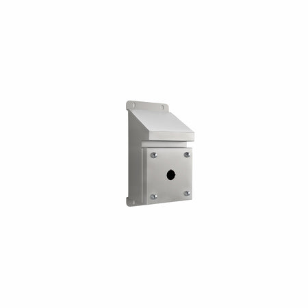 316 STAINLESS STEEL SLOPING ROOF PUSHBUTTON ENCLOSURE 1 X 30.5MM HOLE IP66 — IP Enclosures