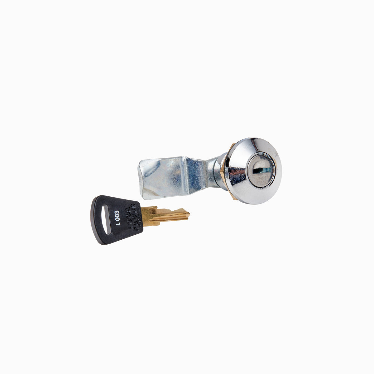Chrome Quarter Turn Lock keyed to 003 (Fire Authority) for Electrical Enclosure — Tro Pacific