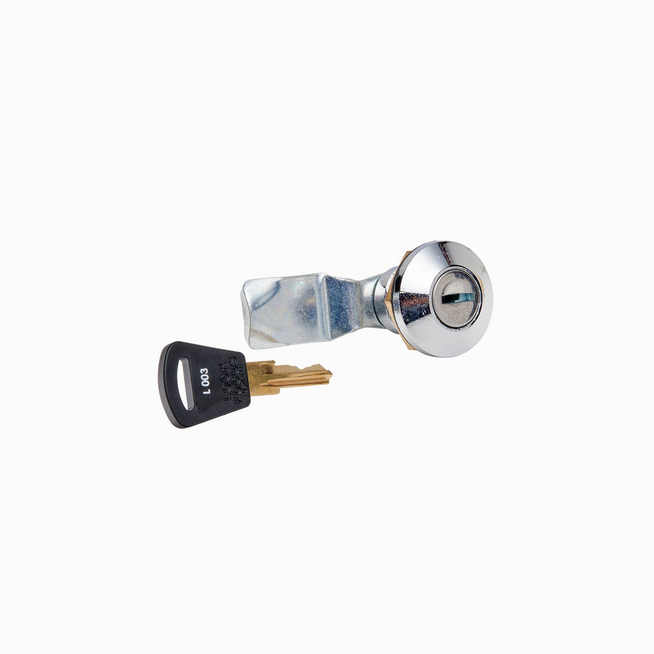 Chrome Quarter Turn Lock keyed to 003 (Fire Authority) for Electrical Enclosure — Tro Pacific