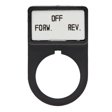 Legend Plate Label - FORW.-OFF-REV. — Giovenzana