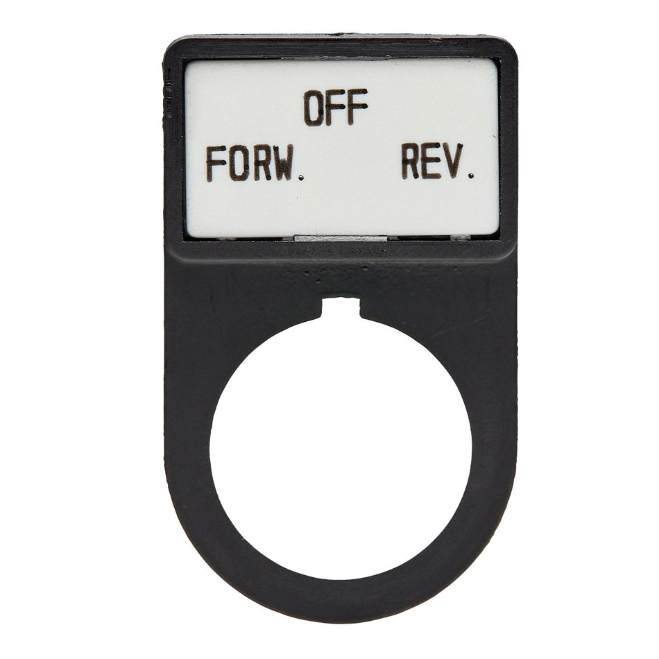 Legend Plate Label - FORW.-OFF-REV. — Giovenzana