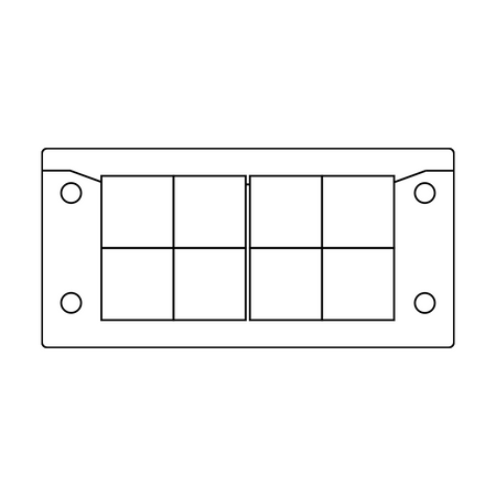 KEL-ERM 16|8 V2A grommet layout – 8 x KT small grommets