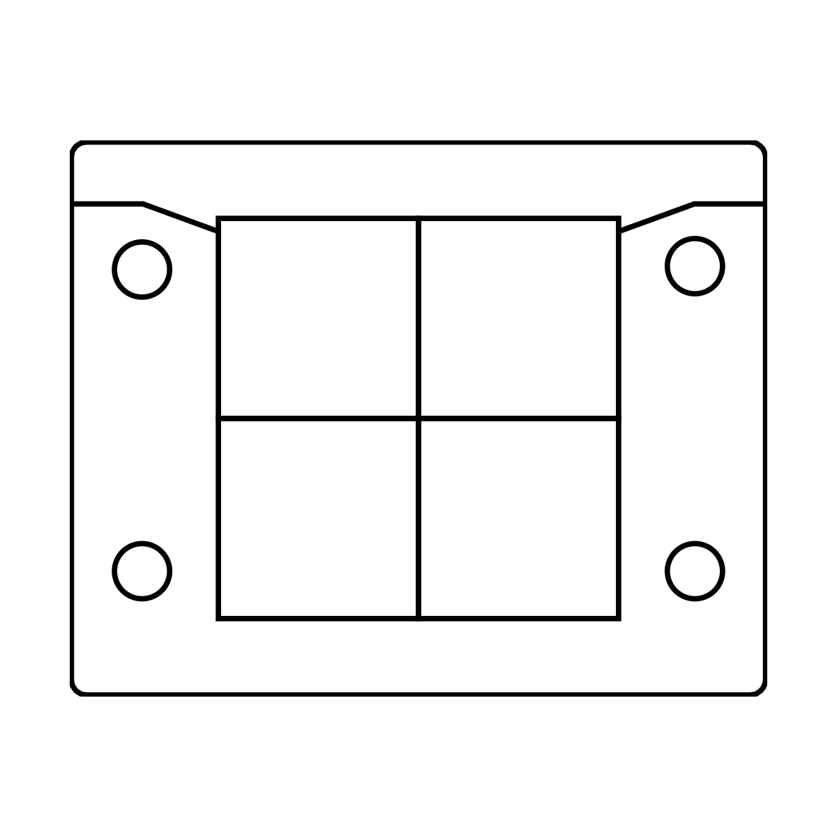 KEL-ERM B4 grommet layout – 4 x KT small grommets