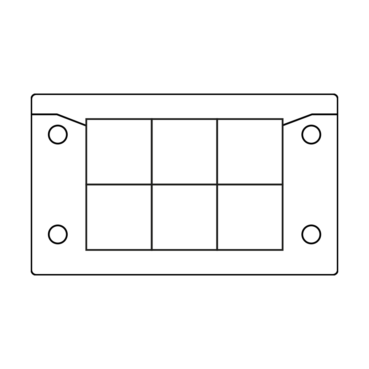 KEL-ERM 10|6 grommet layout – 6 x KT small grommets