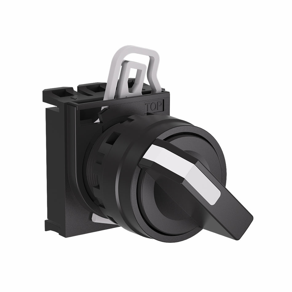 2-Position Selector Switch 22mm IP65, Maintained