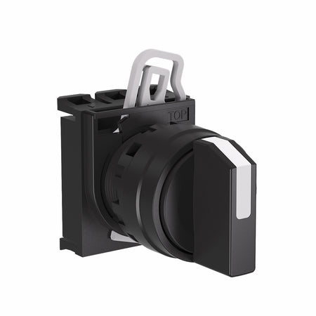 3-Position Selector Switch 22mm IP65, Maintained (Contact Block Ordered Separately) — Telergon