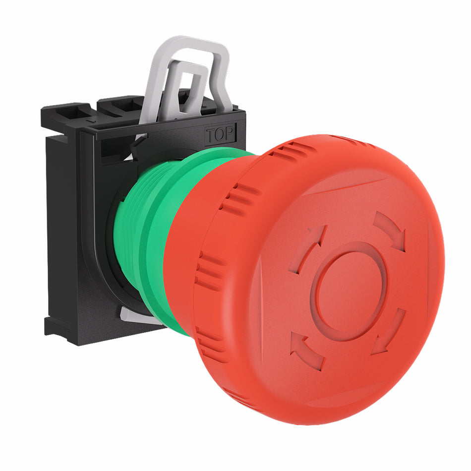Ø 40MM MUSHROOM OPERATOR PUSH & TWIST TO RELEASE — Telergon