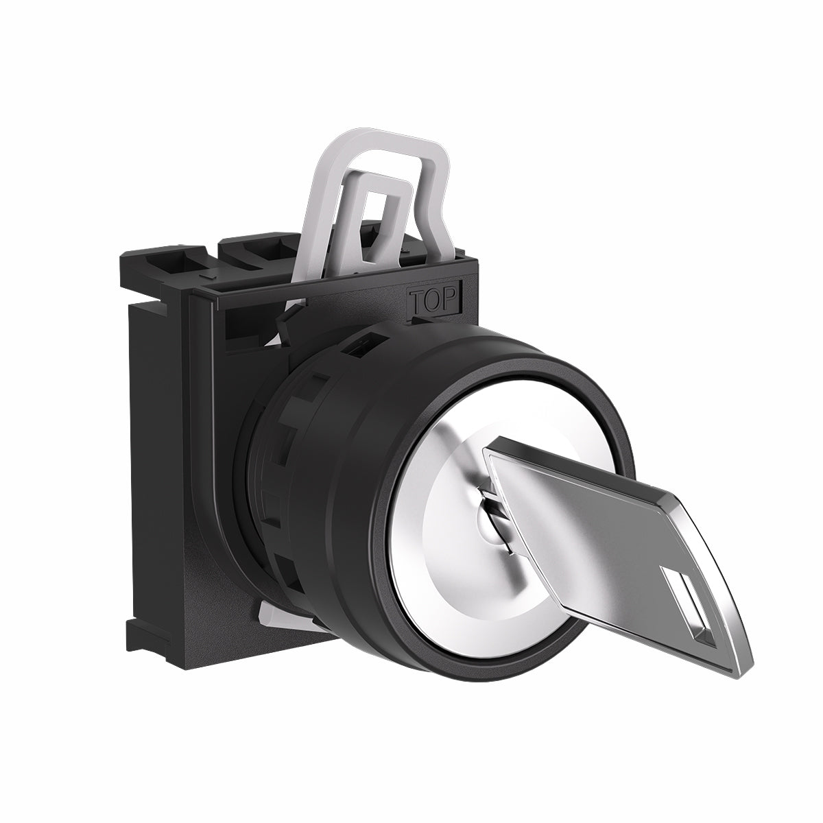 2-Position Key Selector Switch 22mm IP65, Key Out Both — Telergon