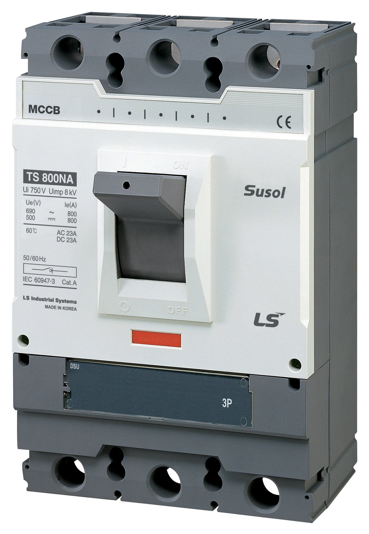 TS800NA DSU 800A 3P | LS Susol 12kA Switch Disconnector Non Automatic Trip 3 Pole — LS Electric