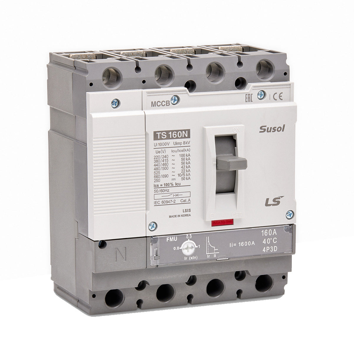 TS1600N AG5 1600A 4P L | LS Susol 70kA MCCB AG5 Trip Unit 640-1600A 4 Pole — LS Electric