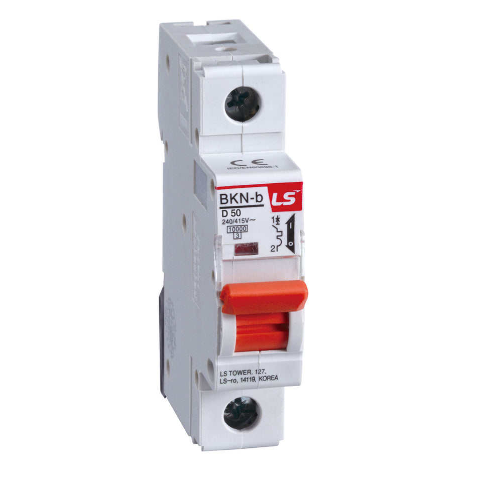 BKN-B 1P D50 | LS Miniature Circuit Breaker 50A 1P 10kA D Curve — LS Electric