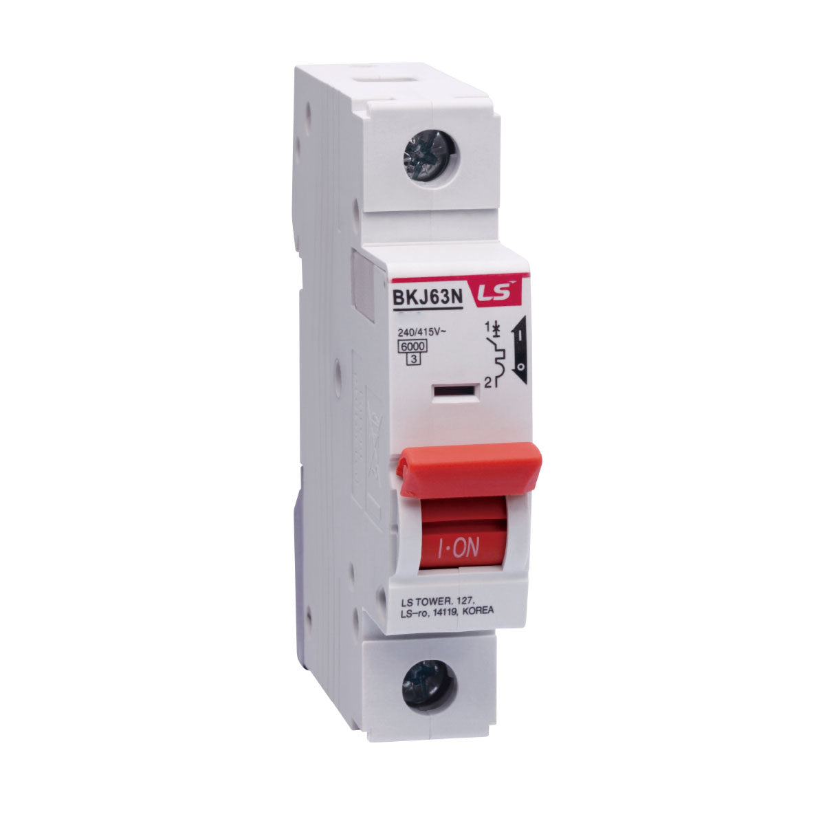 BKJ63N 1P D10 |LS Miniature Circuit Breaker 10A 1P 6kA D Curve — LS Electric