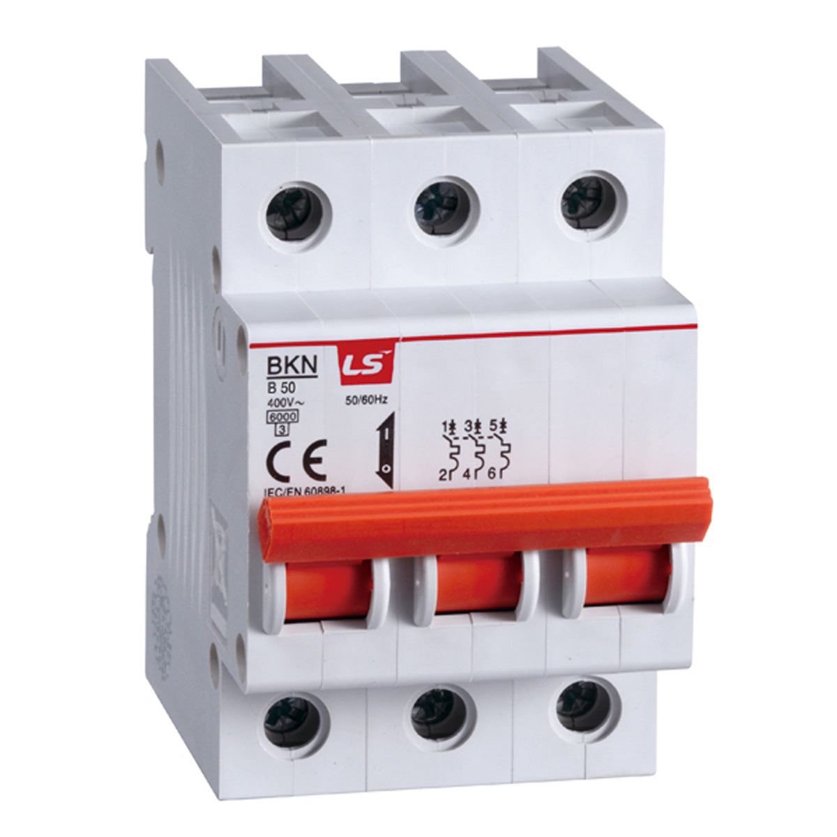 BKN 3P B50 | LS Miniature Circuit Breaker 50A 3P 6kA B Curve — LS Electric