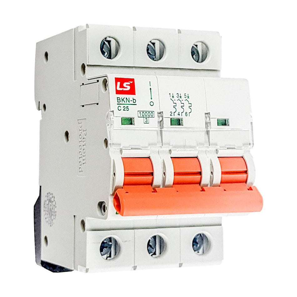 BKN-B 3P C10 | LS Miniature Circuit Breaker 10A 3P 10kA C Curve — LS Electric