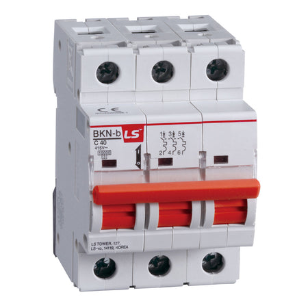 BKN-B 3P C40 | LS Miniature Circuit Breaker 40A 3P 10kA C Curve — LS Electric
