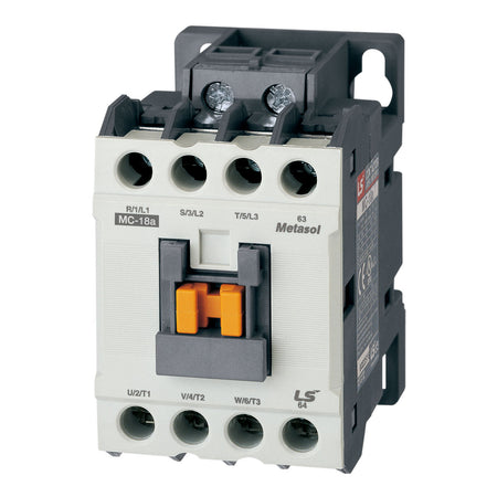 MC-18A DC24V 1B | 3P Magnetic Contactor 18A(AC3)/32A(AC1), Screw Connection, 1NC Auxiliary — LS Electric