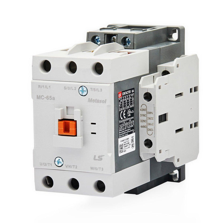 MC-50A AC240V | 22kW 3P Magnetic Contactor 50A(AC3)/100A(AC1), Screw Connection — LS Electric