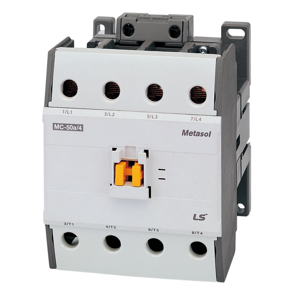 MC-50A/4 AC24V | 22kW 4P Magnetic Contactor 50A(AC3)/100A(AC1), Screw Connection — LS Electric