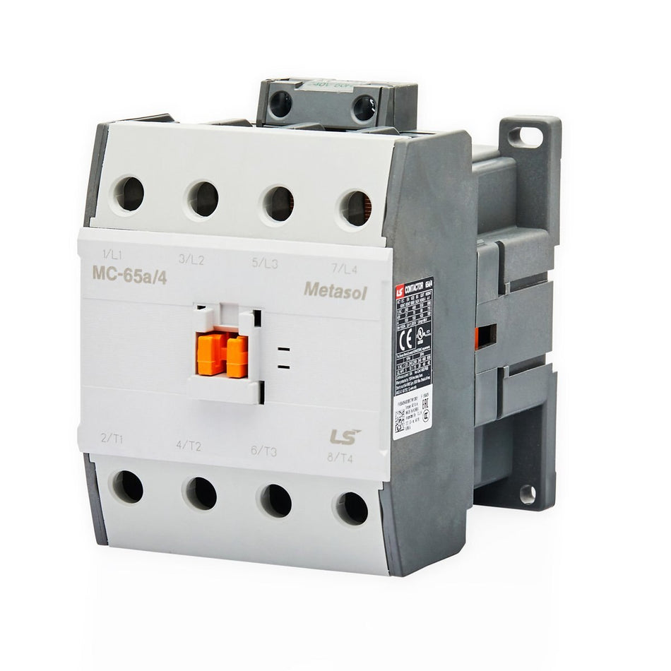 MC-65A/4 AC240V | 30kW 4P Magnetic Contactor 65A(AC3)/115A(AC1), Screw Connection — LS Electric