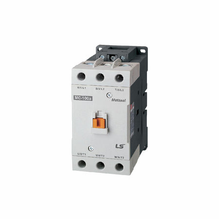 MC-85A AC110V | 45kW 3P Magnetic Contactor 85A(AC3)/135A(AC1), Screw Connection, 2NO/2NC Auxiliary Contacts — LS Electric