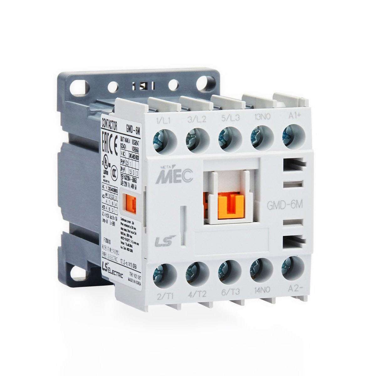 MC-12B DC24V | 5.5kW 3P Magnetic Contactor 12A(AC3)/27A(AC1), Screw Connection, 1NO/NC Auxiliary Contacts — LS Electric