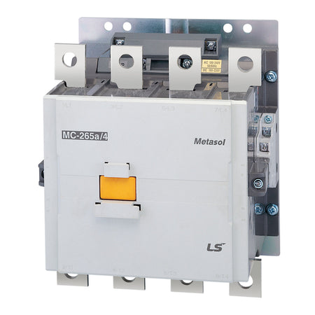MC-265A/4 AC100-240 / DC100-220V | 147kW 265A 4P Magnetic Contactor 265A(AC3)/400A(AC1), Screw Connection, 2NO/2NC Auxiliary