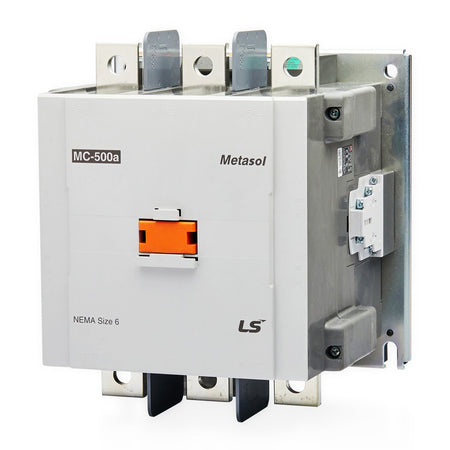 MC-800A AC380-450V | 440kW 3P Magnetic Contactor 800A(AC3)/1050A(AC1), Screw Connection, 2NO/2NC Auxiliary Contacts — LS