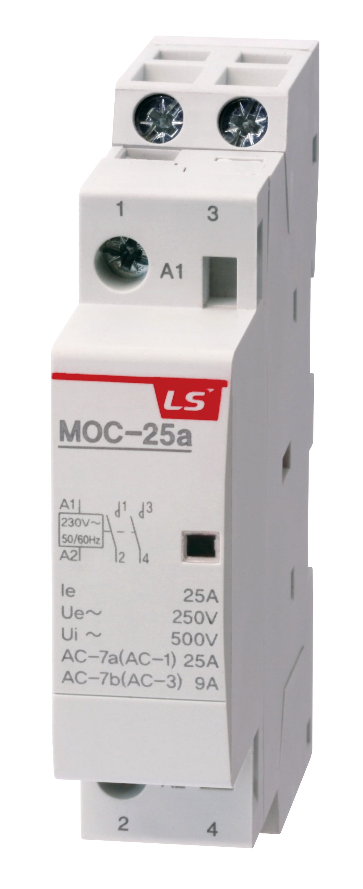 Modular Heating/Lighting Contactor 25A 4NC 24VAC | MOC-25a AC24V 4P 4NC — LS Electric