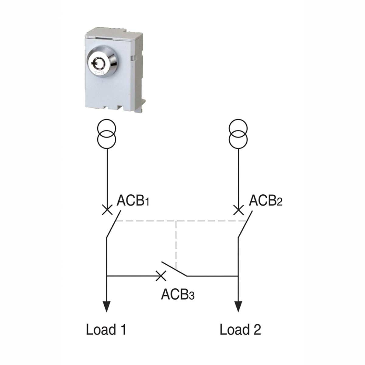 ACB Mechanical Interlock Kit 2-Way for E-Frame ACBs (New Version) — LS Electric