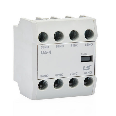 UA-4 2A2B | Auxiliary Contact, Top Mount, 2NO/2NC to Suit MC-6A - MC-150A — LS Electric